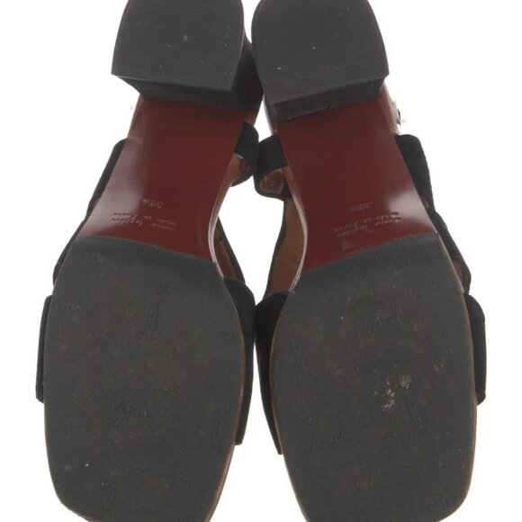 Chie Mihara Black Suede Heels - Picture 6 of 7